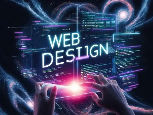 Web design development and coding concept